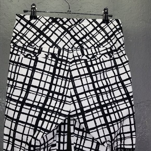 Swing Control Pants Women's 2 Paint Stripe Print Black & White Mid-Rise Golf NEW - Picture 8 of 16
